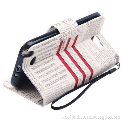PU Leather Mobile Phone Case for Samsung Galaxy Note 2, Various Colors Available